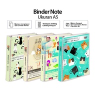 (1 Set) Binder Note A5 FOLDER ONE 20 Ring + Bonus Index Divider Pembatas Kertas Loose Leaf