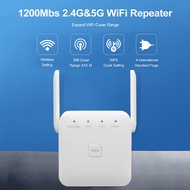 2.4G 5Ghz Wireless Wifi Repeater Wifi Booster 300M 1200 Mbps Wifi Amplifier Signal Extender Long Range Wireless Wi-Fi Repeater