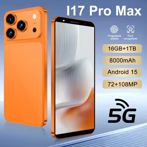 Hot 2026 New High Quality i17 Pro Max Original Intelligent 4G 5G Dual Card Dual Standby System Globa