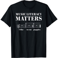 Music Literacy Matters Funny Music Gift Ideas T-Shirt