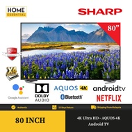 SHARP 80 inch 4K UHD Android TV 4TC80CL1X