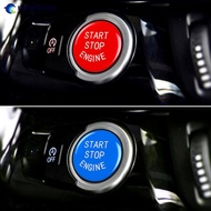 NOBELJIAOO 3Pcs Car Engine Start Button Replace Cover Stop Switch Accessories Decor Fit for BMW E87 