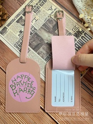 Hành Lý Hagrid Happy Birthday Harry Potter Keychain Bag Charm Boarding Pass Luggage Tag Anime Cartoo