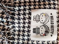 Hello kitty 圍巾 千鳥格 日風