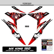 Striping Yamaha Mx King Y15ZR 150 Mtf 16 Genshin Impact Hu Tao Anime Character Y15 Zr Sticker Sx Y15
