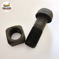 Bolt NUT TRACK SHOE D85 D85SS-2 D85ESS-2 TAPAK SHOE NUT BOLT 20X57 12.9 KOMATSU