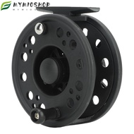 MIOSHOP Fly Reel, Black 7/8 Fly Fishing Reel4, Durable Lightweight Plastic Fishing Reel Lakes Fishin