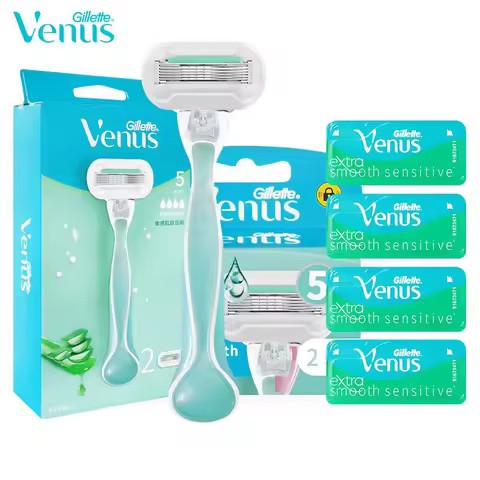 Gillette Venus Women‘s Razor 5 Layers Blade Smooth Blades Hair Removal Knife for Women Aloe Anti-all