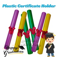 Skrol Sijil / Certificate Scroll / Plastic Certificate Holder for Graduation  Certificate Tube Holde