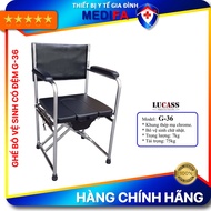 Ghế bô vệ sinh Lucass G36 có đệm chống trượt cho người già người ốm