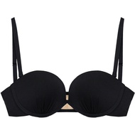 Annebra บราเสริมทรง ตะขอหลัง มีโครง เสริมฟองน้ำ Push up Mold bra Bloom Up รุ่น AB1-540 สีดำ สีนู้ด