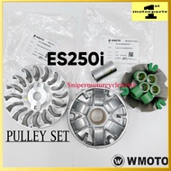 [100% ORI WMOTO] ES250 ES250i ES 250 FRONT PULLEY CVT SET WITH FAN PULLEY PIN DRIVE FACE ROLLER CONT