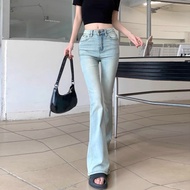 jeans women seluar jeans perempuan seluar bootcut woman Women's 2025 Spring High-Waist Horseshoe Fla