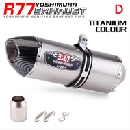 yoshimura R77 exhaust muffler Universal 51mm Motorcycle Exhaust Modified r25/z650/cbr250r/nvx155/r15