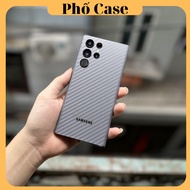 Gray Carbon Back Cover for Samsung S24Ultra S23Ultra S22 Ultra Note 20 Ultra S21 Ultra S20 Ultra Not
