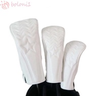 [COD] Golf Wood Cover, PU Leather Waterproof Golf Headcover, Protective Cover Hybrid 2 Color Dustfro