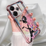 For Realme GT 7 Case pink plating cartoon silicone TPU anti drop mobile phone case Realme GT 7T GT7 