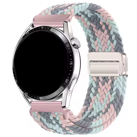 18/20/22 Braided Loop for Garmin venu/3/3s/Forerunner 265S/265/645 Band Elastic Wristband Magnetic B