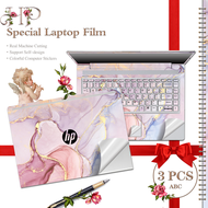 Precut Laptop Sticker Marble Cover Laptop Skin for HP Laptop 14s-cf 14-bs 14s-dk 14-cm CQ 40 G4 15s-