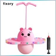 fixory Pogo Ball with Handle, Pogo Stick Balance Board Balance Coordination Bouncing