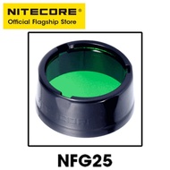 NITECORE 25.4mm Flashlight Filter Red Blue GreenDiffuser Traffic Wand NFR25 NFB25 NFG25 NFD25 for P1