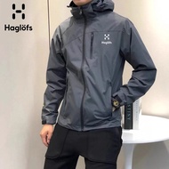 HAGLOFS Matchstick Jacket - Men's Large Size, Windproof & Waterproof Hooded Jacket for Spring/Autumn