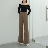 [Tavia] Gili Flare Pants Flare Trousers Women's Trousers Cutbray Highwaist Trousers Women Pants