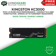 KINGSTON KC3000 PCIe 4.0 NVMe M.2 SSD(512GB/1024GB/2048GB)