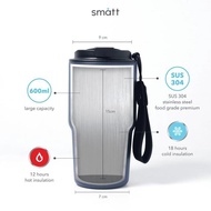 Smatt Double Insulation Cup - 304 Stainless Steel Coffee Tumbler 600ML HS