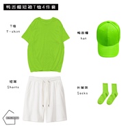 Summer Outing Wear Color Team Uniform Girlfriends Clothes Sisters Outfit Casual Suit Short Sleeve Do