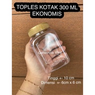 toples kotak 300 ml ekonomis / jar kotak 300 ml food container food storage container