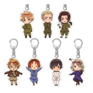 Hetalia APH Anime acrylic keychain 6cm – sharp cartoon character design, unique cosplay and collecti