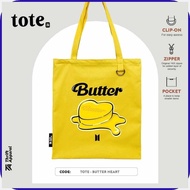 Butter~nk~Heart~Xw*|~lH*Thrift~LQ*Apparel~Xe*Tote~CV*Bag