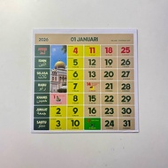 Inlay Only-Hijrah Wall Calendar 10”in 265mm x 260mm 2026