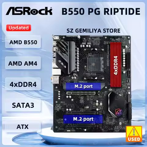 ASROCK B550 Motherboard B550 PG Riptide Motherboard Support Ryzen 5600 5700 4600G PRO 2700 3400G cpu