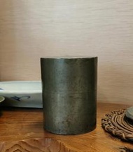 日本 舶來品 精品百年老錫罐，古錫罐，直筒型 茶葉罐 茶倉