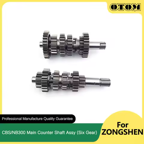 OTOM ZS174MN-3 ZS174MN-5 Motorcycle 6 Speed Main Countershaft Assy Transmission Gear For ZONGSHEN CB