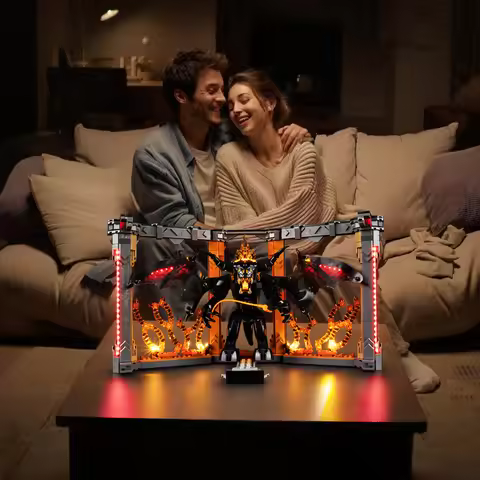 No Model LED Lighting Set Suitable for LEGO The Lord of The Rings Balrog Book Nook 10367 (Excluding 