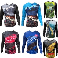 Baju pancing memancing Lengan Panjang Fishing Clothing Jersey Long Sleeve Abu Garcia Shimano Fish