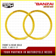 ◬ ✢ ▬ 2PCS BANZAI RIMS (JAPAN RIM) (PAIR) 1.40 X 17