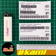 Sticker Ekor Y X1R Red/ Maroon restore barcode barkode ekor