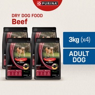 Nestle Purina SUPERCOAT Beef Adult Dog Dry Food (3000g x4) Purina Dog Food
