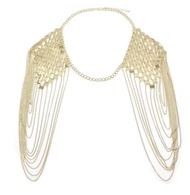 Ancient Greece Goddess Dress Dunhuang Accessories Ethnic Exotic Hair Chain Forehead Diamond Shoulder