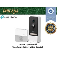 TP-Link Tapo D230S1 Smart Battery Video Wireless Doorbell 5MP, Colour Night Vision, 2-Way Audio, Eas