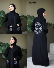 new exclusive abaya syari hitam tarim tareem gamis hitam majlis
