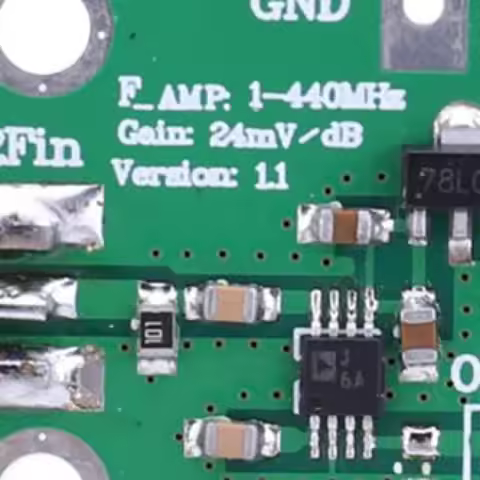RF Power Detector High Speed AD8310 Radio Frequency Detection Module 7-15V 0.1--440 MHz Power Detect