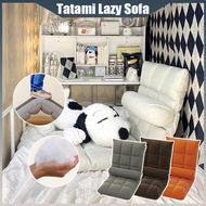 Foldable Tatami Lazy Sofa Recliner Chair Cushion Floor Chair Cushion Floor Chair Sofa Bed Ker with Support Lumbar Pillow