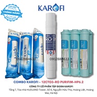 Trọn bộ lõi lọc thay thế cho máy lọc nước Karofi KAQ-P95 KAQ-U95 KAQ-U05... (12CTO3/SMAXPRO+RO100US+