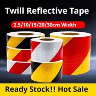 sticker kereta tiker kereta Black and Yellow twill reflective sticker garage floor vision traffic sa