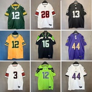 Nfl Jersey Rugby American Football Jersey hiphop Embroidered Loose Large Size Short Sleeve T-Shirt